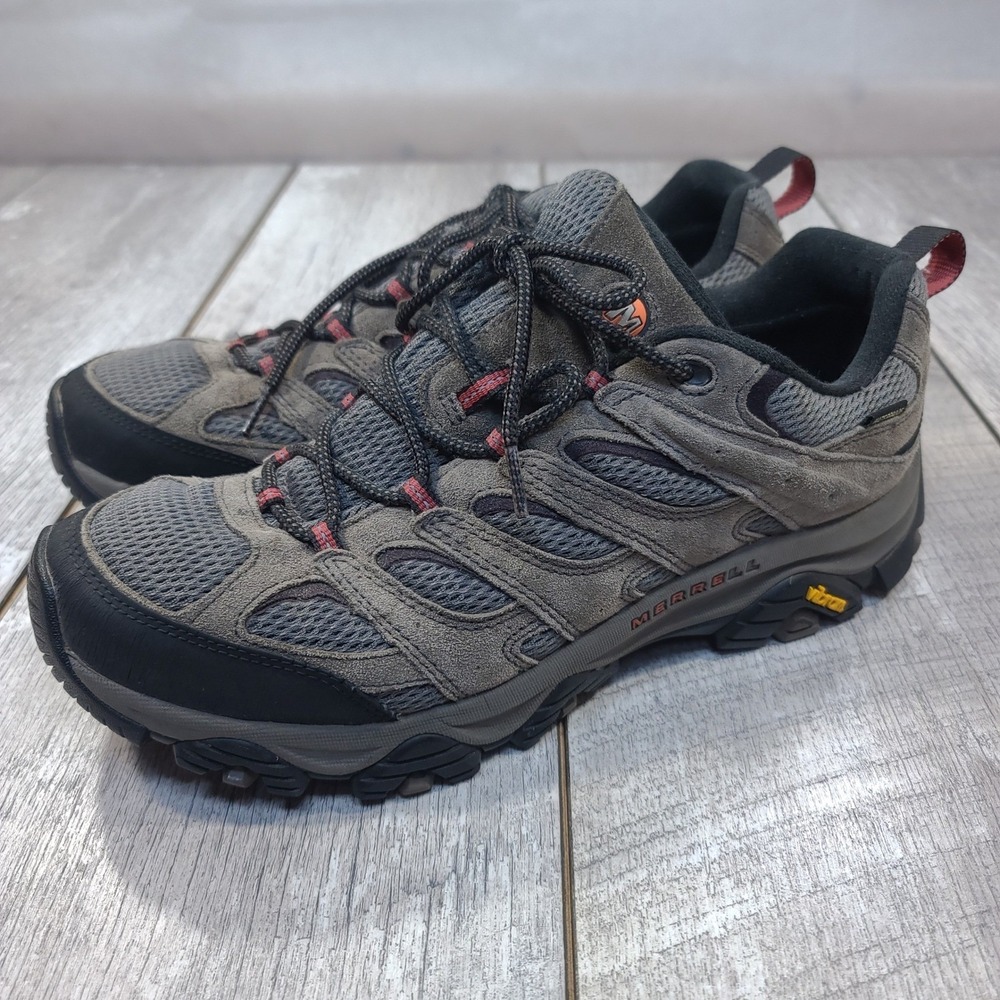 Merrell Moab 3 Waterproof Hiking Shoes Mens 12 Grey Suede Vibram J035843